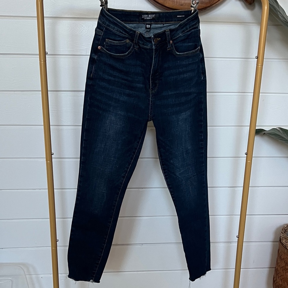 Judy Blue Women's Deep Indigo Skinny Jeans